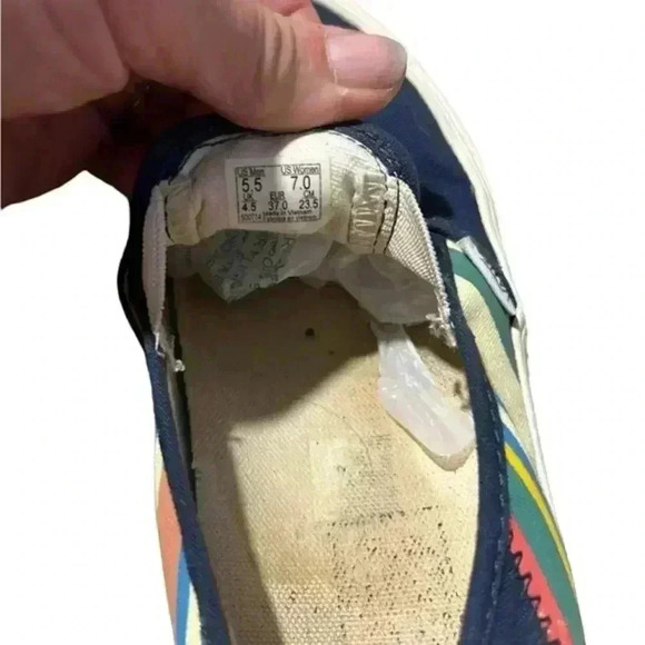 Van’s Navy Blue canvas sneakers,‎ men’s 5.5 woman’s 7 - Picture 4 of 6